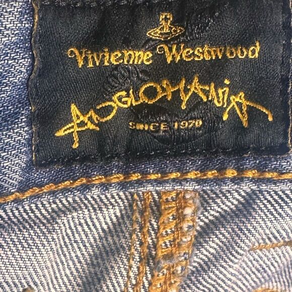 Vivienne Westwood Boyfriend Ripped Denim Jeans Size 28 📦 - Picture 6 of 11